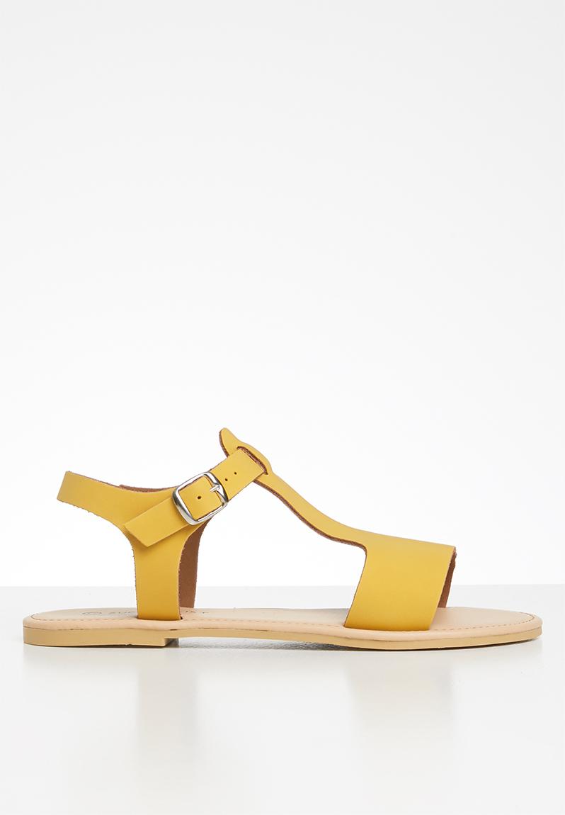 Zandi Leather Sandal Yellow Superbalist Sandals Flip Flops