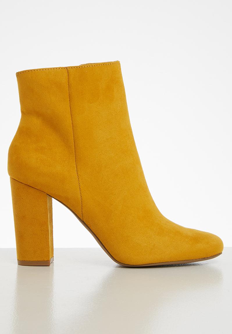 Pixie Suede Bootie Yellow Steve Madden Boots Superbalist