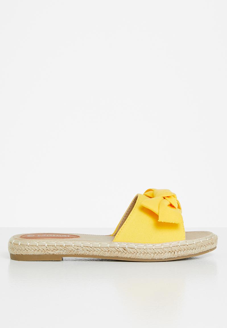 Janet Espadrille Yellow Superbalist Sandals Flip Flops