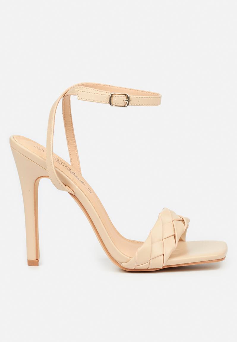 Pearl1 Barely There Heel Nude Miss Black Heels Superbalist