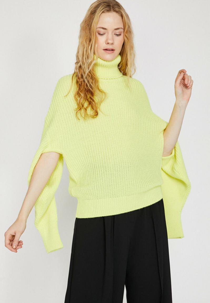 Sleeveless Turtle Neck Jumper Yellow Koton Home Superbalist