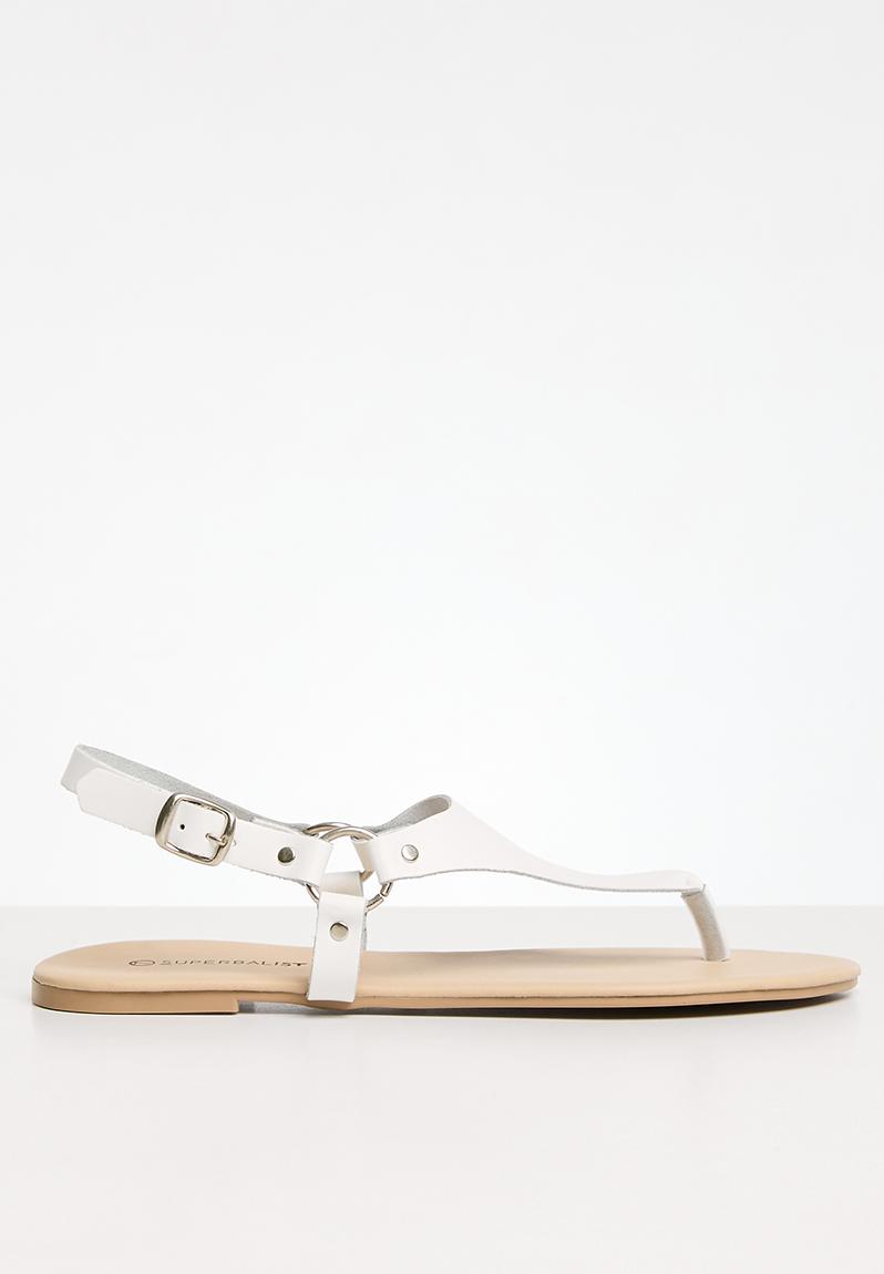 Jabari Thong Sandal White Superbalist Sandals Flip Flops