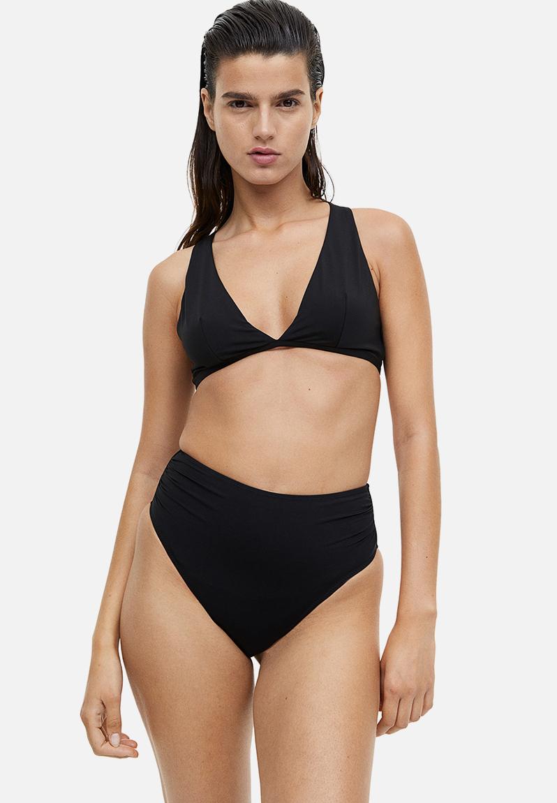 Padded Bikini Top Black H M Bikinis Superbalist