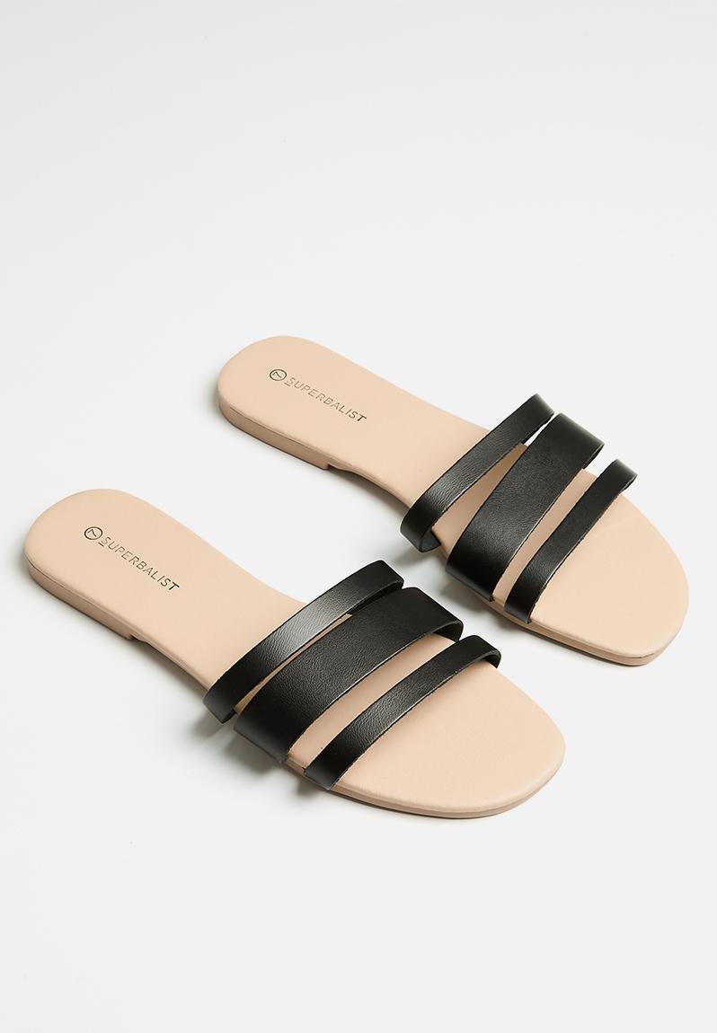 Lora Slide Black Superbalist Sandals Flip Flops Superbalist