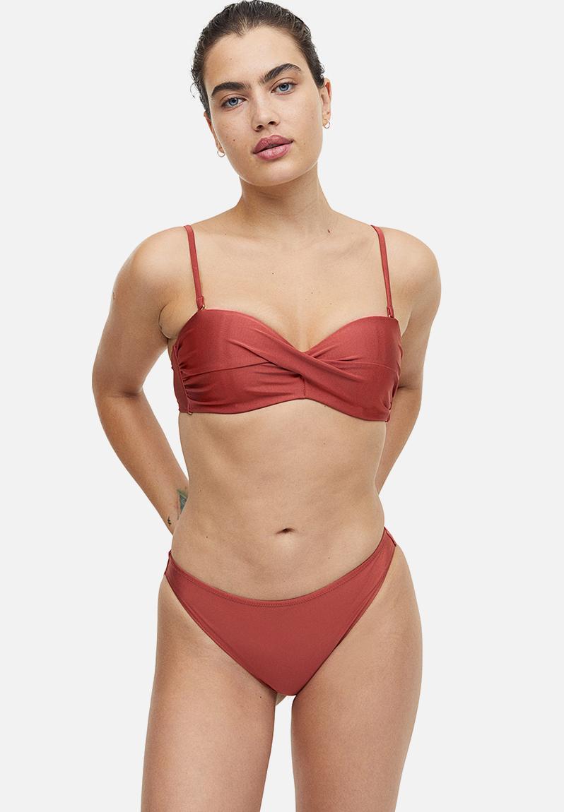 Balconette Bikini Top Red 0963684036 H M Bikinis Superbalist