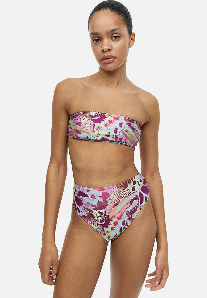 Brazilian Bikini Bottoms Purple Patterned H M Bikinis Superbalist