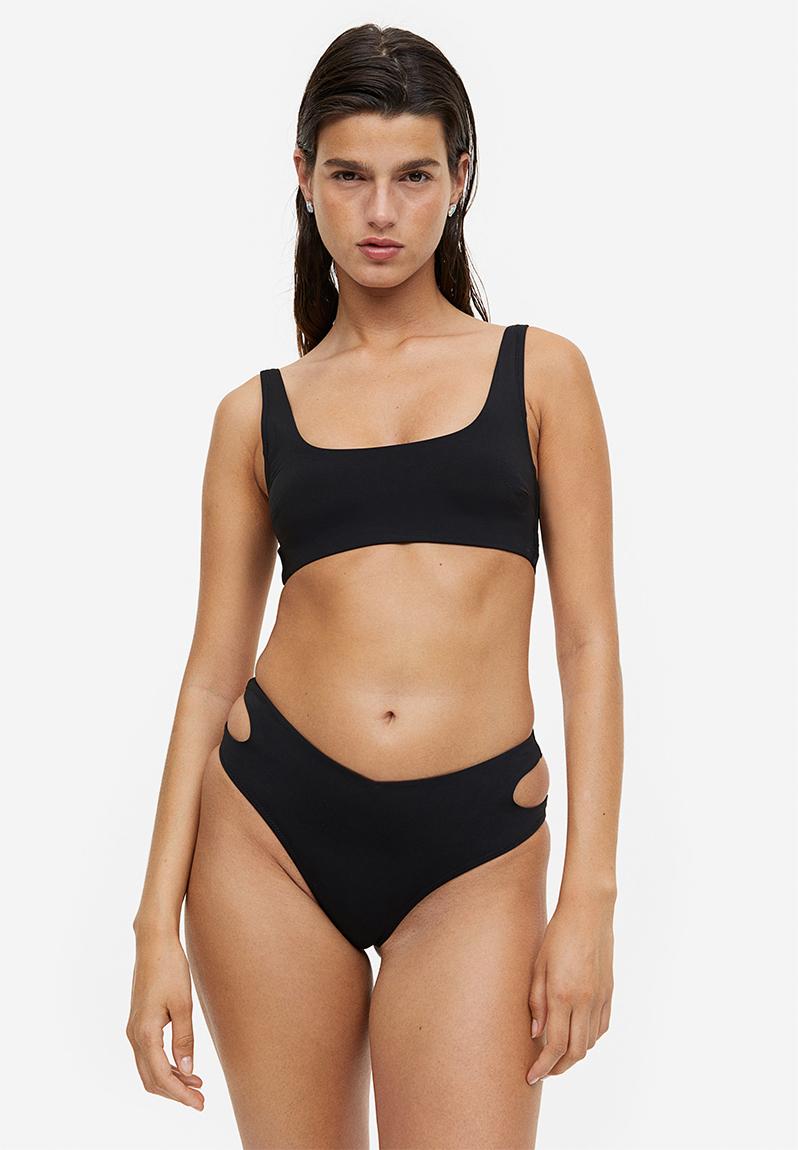 Padded Bikini Top Black H M Bikinis Superbalist