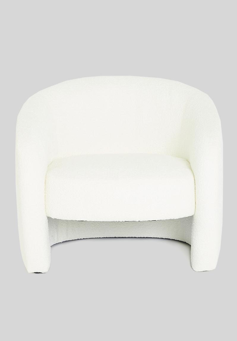 Bodi Sherpa Occasional Chair White Sixth Floor Sofas Occasionals