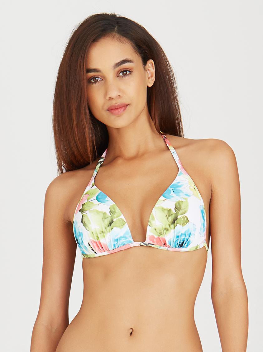 Floral Padded Bikini Top Multi Colour Lithe Bikinis Superbalist