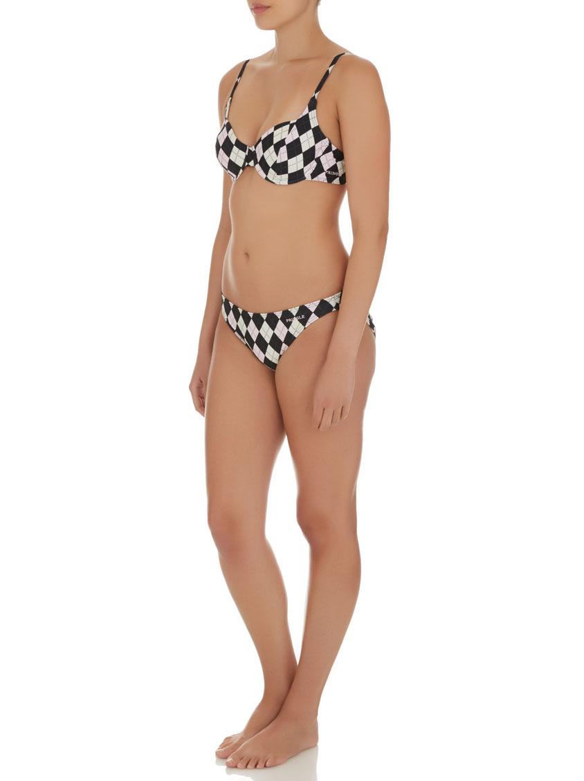 Argyle Print Bikini Multi Colour Pringle Of Scotland Bikinis