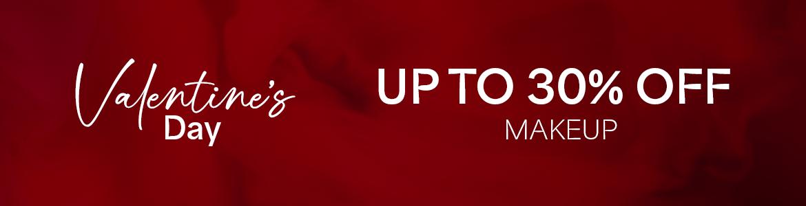 up to 30% off makeup