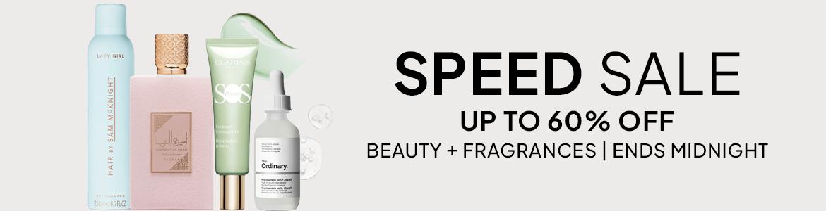 up to 60% off beauty, grooming and fragrances