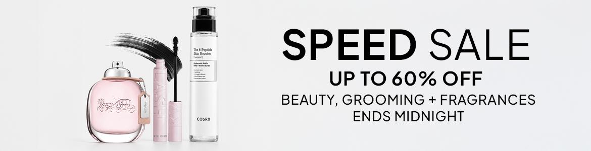 up to 60% off beauty, grooming and fragrances