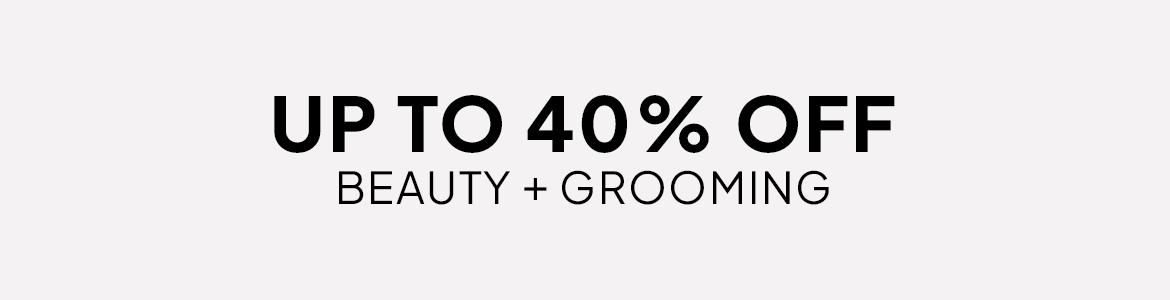 up to 40% off beauty
