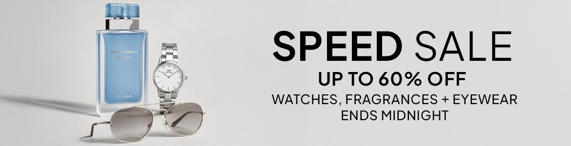 up to 60% off eyewear, watches and fragrances