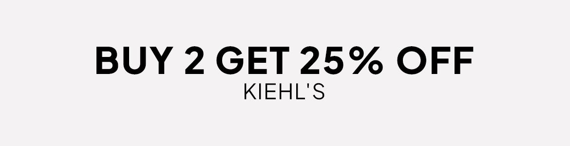 buy 2 and get 25% off Kiehl's friends and family