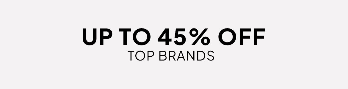 up to 45% off across departments