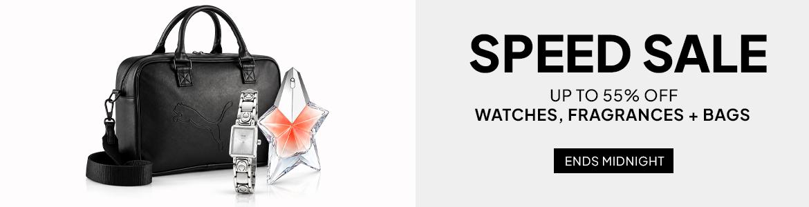 up to 55% off bags, watches, eyewear and fragrances