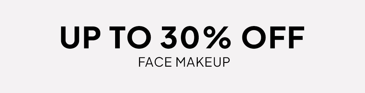 up to 30% off make up