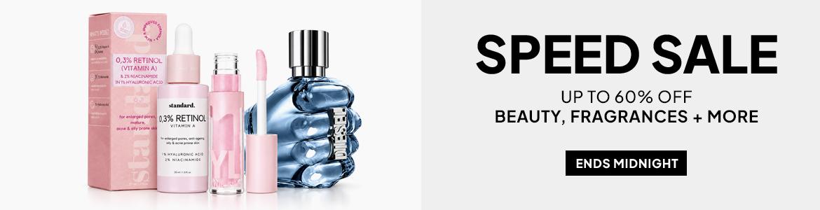 up to 60% off beauty, grooming and fragrances