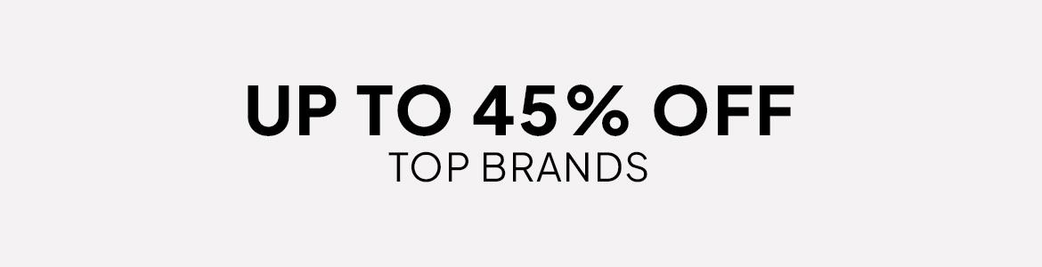 up to 45% off across departments