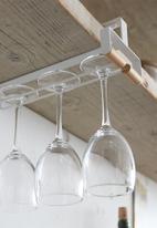 Yamazaki - Tosca under shelf wine glass hanger - white