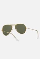 Ray-Ban - Aviator sunglasses 58mm - gold & crystal green polarised