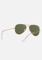 Ray-Ban - Aviator sunglasses 58mm - gold & crystal green polarised