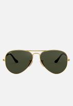 Ray-Ban - Aviator sunglasses  58mm - gold &  dark green