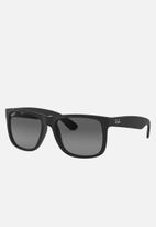 Ray-Ban - Justin sunglasses 55mm - black rubber/polar grey gradient
