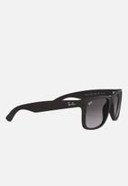 Ray-Ban - Justin sunglasses 55mm- rubber black & grey gradient