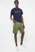 G-Star RAW - Rovic relaxed 1/2 zip shorts - green