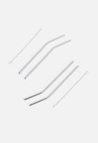 Nicolson Russell - Re-usable straw set of 4 - mirror