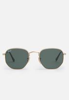 Ray-Ban - Hexagonal sunglasses 51mm - gold & green