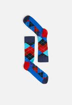 Happy Socks - Argyle sock -blue