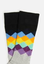 Happy Socks - Faded diamond sock - multi