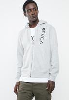 rvca hoodie grey