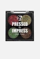 W7 Cosmetics - Pressed to Impress Glitter Palette - In Vogue