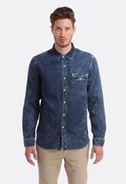 rvca denim shirt