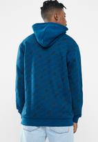 adidas Originals - Monogram hoodie - blue & white