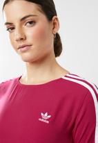 adidas Originals - 3 short sleeve stripe tee - pink