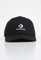 Converse - Lock up baseball cap - black & white