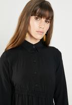 AMANDA LAIRD CHERRY - Bontle shirtdress - black