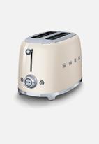 smeg - Retro 950w 2 slice toaster - cream
