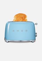 smeg - Retro 950w 2 slice toaster - pastel blue