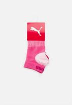 PUMA - Girls secret sock puma - white & pink