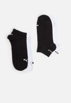 PUMA - Lifestyle 2 pack secret socks - black & white