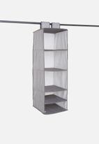 Sixth Floor - 5 tier storage hanger - grey
