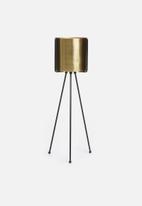 Sixth Floor - Lana planter with stand - gold
