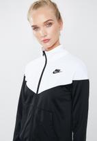 black white nike tracksuit